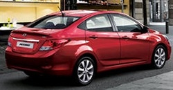 Hyundai Accent 2013 rear view