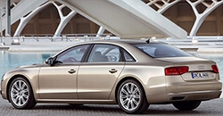 Audi A8 2012 rear view