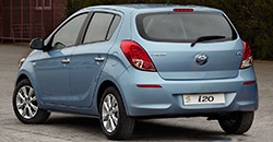 Hyundai i20 2012 rear view