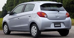 Mitsubishi Mirage 2016 rear view