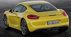 Porsche Cayman 2015 rear view