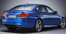 BMW M5 2014 rear view