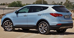 Hyundai Santa Fe 2017 rear view