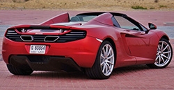 McLaren MP4-12C Spider 2013 rear view