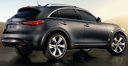 Infiniti QX70 2015 rear view