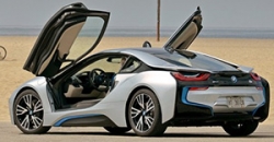 BMW i8 2018 rear view