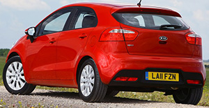 Kia Rio Hatchback 2013 rear view