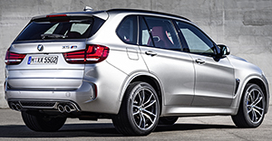 BMW X5 M 2017 rear view