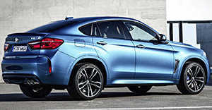 BMW X6 M 2016 rear view