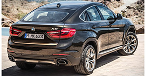 BMW X6 2019 rear view