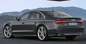 Audi S8 2017 rear view