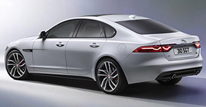 Jaguar XF 2019 rear view