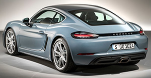 Porsche Cayman 2017 rear view