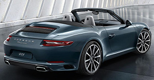 Porsche 911 Cabriolet 2017 rear view