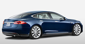 Tesla Model S 2020 rear view