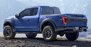 Ford F-150 Raptor 2018 rear view