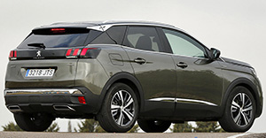 Peugeot 3008 2018 rear view