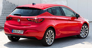 Opel Astra 2017 rear view