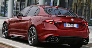 Alfa Romeo Giulia Quadrifoglio 2018 rear view