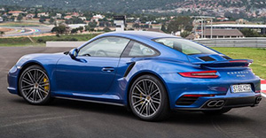 Porsche 911 Turbo 2017 rear view