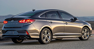 Hyundai Sonata 2019 rear view