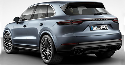 Porsche Cayenne 2022 rear view