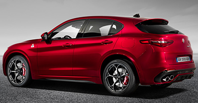 Alfa Romeo Stelvio Quadrifoglio 2018 rear view