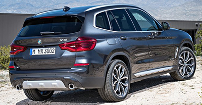 BMW X3 2021 rear view