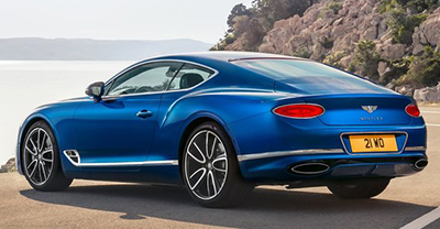 Bentley Continental GT 2023 rear view