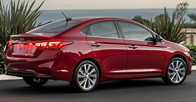 Hyundai Accent 2019 rear view