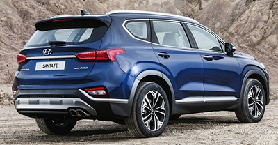 Hyundai Santa Fe 2019 rear view