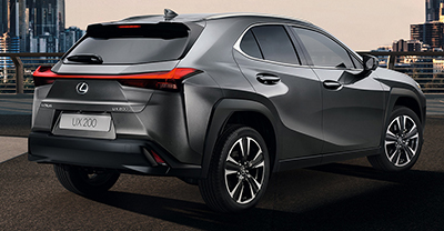 Lexus UX 2022 rear view