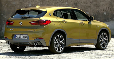 BMW X2 2019 rear view