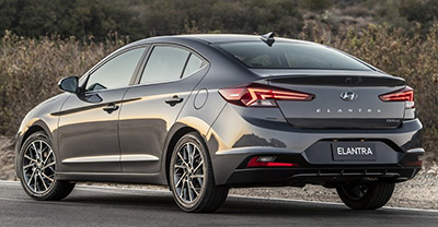 Hyundai Elantra 2019 rear view