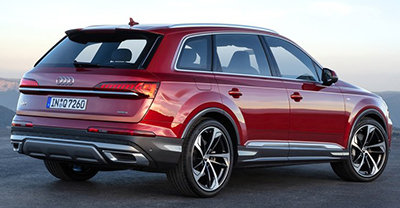 Audi Q7 2022 rear view