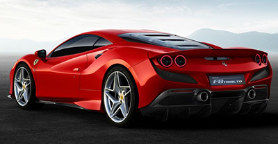 Ferrari F8 Tributo 2022 rear view