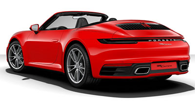 Porsche 911 Cabriolet 2024 rear view