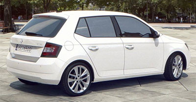 Skoda Fabia 2019 rear view