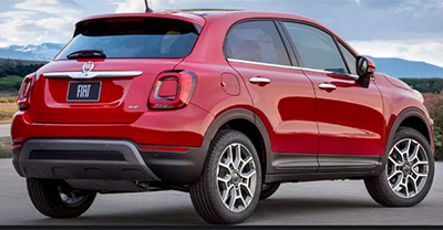 Fiat 500X 2022 rear view