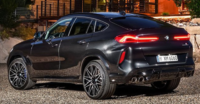 BMW X6 M 2022 rear view