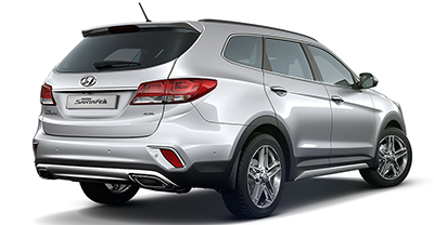 Hyundai Grand Santa Fe 2017 rear view