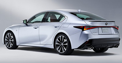 Lexus IS 2023 rear view