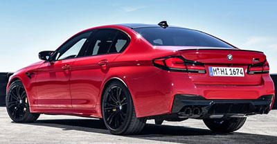 BMW M5 2024 rear view