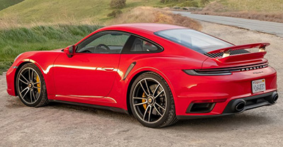 Porsche 911 Turbo 2022 rear view