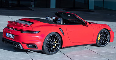 Porsche 911 Turbo Cabriolet 2022 rear view