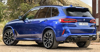 BMW X5 M 2023 rear view