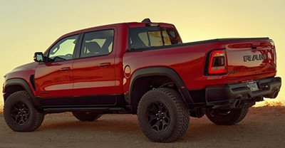 Ram 1500 TRX 2023 rear view