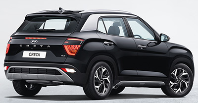 Hyundai Creta 2022 rear view