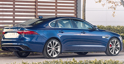 Jaguar XF 2022 rear view