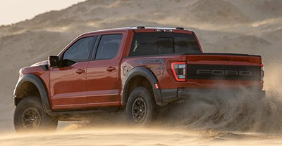 Ford F-150 Raptor 2022 rear view